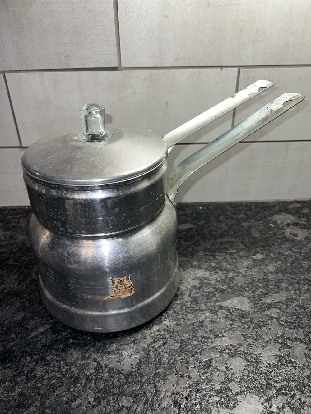 Comet Aluminum Double Boiler Saucepan - in awesome condition.